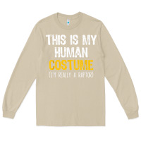 Mushroom human costume raptor halloween velociraptor lazy easy t shirt Long Sleeve Tee - baoMotion