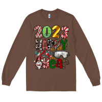 Chestnut 2023 Happy New Year Long Sleeve Tee - CowhideDigitalArt