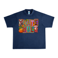 Navy grateful thanksgiving Urban Heavy Tee - FaDigitalArtStudio