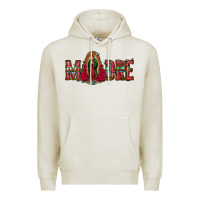 Oatmeal Heather madre floral aztec leopard Premium Hoodie - Jasminsmagicworld