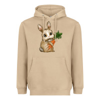 Mushroom Happy Easter With Bunny And Carrot Heavyweight Hoodie - RanaPortraitStore