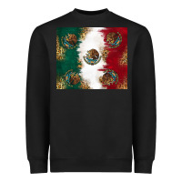 Black Mexican Flag Heavyweight Sweatshirt - RanaPortraitStore