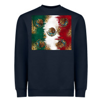 Navy Mexican Flag Heavyweight Sweatshirt - RanaPortraitStore
