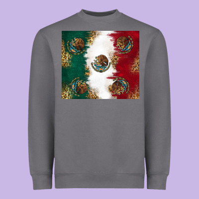 Mexican Flag Heavyweight Sweatshirt Designed By Ranaportraitstore
