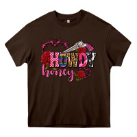 Chocolate Brown howdy honey rose olivia Heavy Core Tee - OliviaCreatesArt