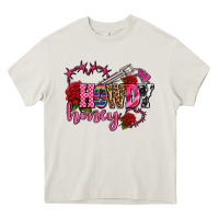 Cream howdy honey rose olivia Heavy Core Tee - OliviaCreatesArt