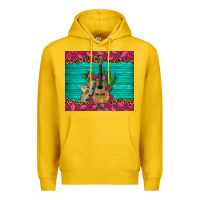 Lemon mexican guitar roses cactus sombrero Premium Hoodie - Artiststas