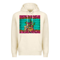 Tofu mexican guitar roses cactus sombrero Premium Hoodie - Artiststas
