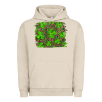 Pigment French Oak st patrick's day shamrock and leopard distressed background Urban Hoodie - RanaPortraitStore