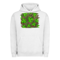 Pigment Lunar Rock st patrick's day shamrock and leopard distressed background Urban Hoodie - RanaPortraitStore