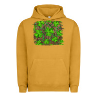 Pigment Peanut Butter st patrick's day shamrock and leopard distressed background Urban Hoodie - RanaPortraitStore