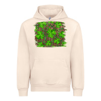 Sandshell st patrick's day shamrock and leopard distressed background Urban Hoodie - RanaPortraitStore