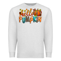 Oatmeal Heather Hello pumpkin Premium Sweatshirt - RanaPortraitStore