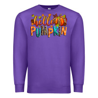 Purple Hello pumpkin Premium Sweatshirt - RanaPortraitStore