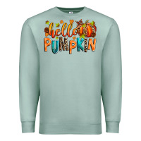 Seafoam Hello pumpkin Premium Sweatshirt - RanaPortraitStore