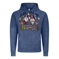 Vintage Denim Chillin With My Gnomies Vintage Hoodie - CowhideDigitalArt