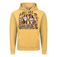 Vintage Mustard Chillin With My Gnomies Vintage Hoodie - CowhideDigitalArt