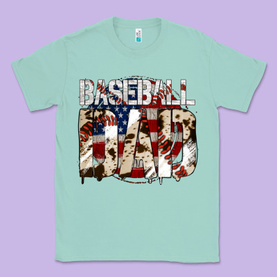 Baseball Dad Classic Tee Designed By Jasminsmagicworld