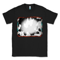 Black Cowhide Background with Bleach Serape Frame Classic Tee - CowCowDesign