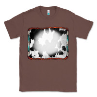 Chestnut Cowhide Background with Bleach Serape Frame Classic Tee - CowCowDesign