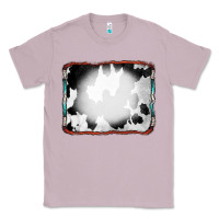 Lilac Cowhide Background with Bleach Serape Frame Classic Tee - CowCowDesign