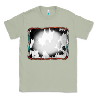 Matcha Cowhide Background with Bleach Serape Frame Classic Tee - CowCowDesign