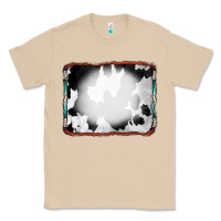 Mushroom Cowhide Background with Bleach Serape Frame Classic Tee - CowCowDesign
