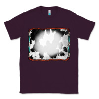 Plum Cowhide Background with Bleach Serape Frame Classic Tee - CowCowDesign