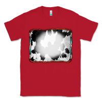 Red Cowhide Background with Bleach Serape Frame Classic Tee - CowCowDesign