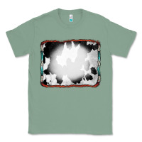 Sage Cowhide Background with Bleach Serape Frame Classic Tee - CowCowDesign