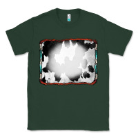 Sports Green Cowhide Background with Bleach Serape Frame Classic Tee - CowCowDesign