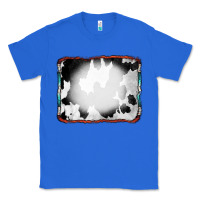 True Royal Cowhide Background with Bleach Serape Frame Classic Tee - CowCowDesign
