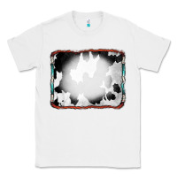 White Cowhide Background with Bleach Serape Frame Classic Tee - CowCowDesign