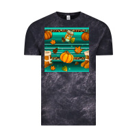 Cloud Black autumn seamless pattern Vintage Tee - BundleAndBundleShop