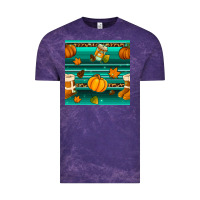 Cloud Purple autumn seamless pattern Vintage Tee - BundleAndBundleShop
