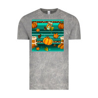 Cloud Rock autumn seamless pattern Vintage Tee - BundleAndBundleShop