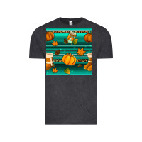 Vintage Black autumn seamless pattern Vintage Tee - BundleAndBundleShop