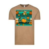 Vintage Coffee autumn seamless pattern Vintage Tee - BundleAndBundleShop