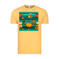 Vintage Mustard autumn seamless pattern Vintage Tee - BundleAndBundleShop