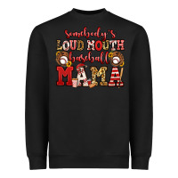 Black somebody's loud mouth baseball mama Heavyweight Sweatshirt - Jasminsmagicworld