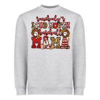 Heather Grey somebody's loud mouth baseball mama Heavyweight Sweatshirt - Jasminsmagicworld