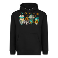 Black sunflowers coffee cups Heavyweight Hoodie - Jasminsmagicworld