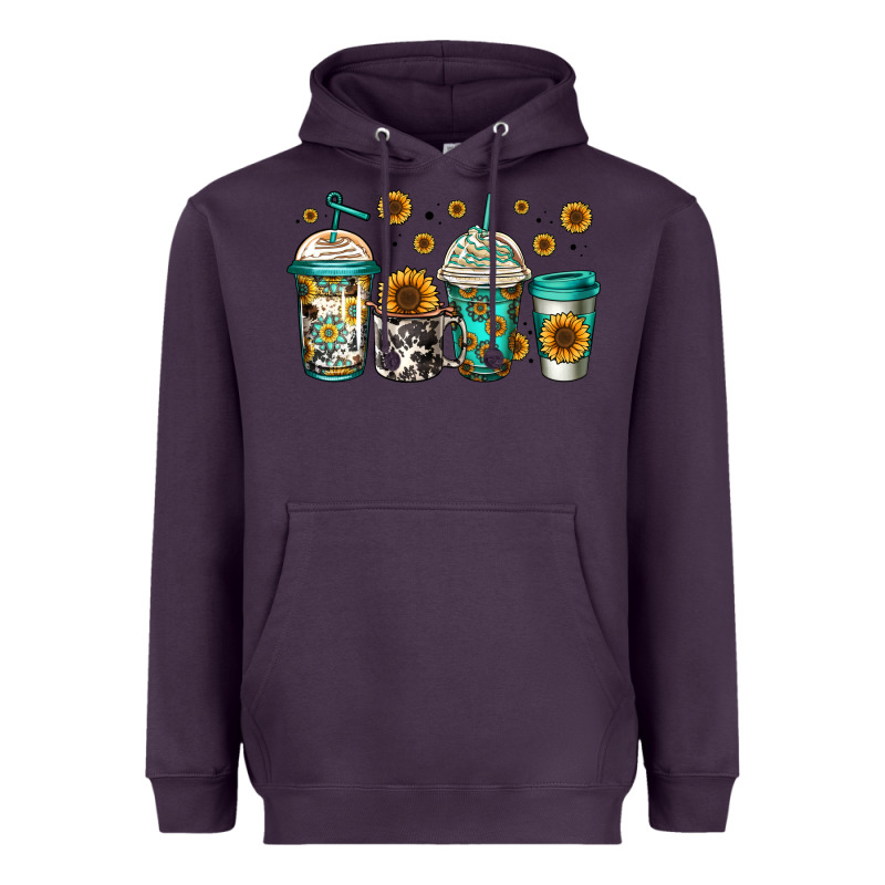 Sunflowers Coffee Cups Heavyweight Hoodie by Jasminsmagicworld | Teevron