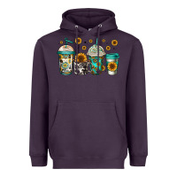 Plum sunflowers coffee cups Heavyweight Hoodie - Jasminsmagicworld