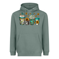 Sage sunflowers coffee cups Heavyweight Hoodie - Jasminsmagicworld