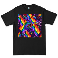 Black lgbt flag seamless pattern Premium Tee - FaDigitalArtStudio