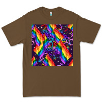 Cacao lgbt flag seamless pattern Premium Tee - FaDigitalArtStudio