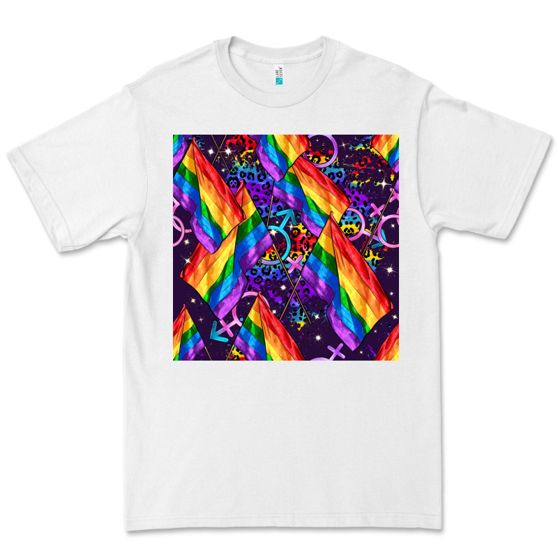 Lgbt Flag Seamless Pattern Premium Tee by FaDigitalArtStudio | Teevron