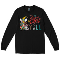 Black happy easter y all Long Sleeve Tee - CowhideDigitalArt