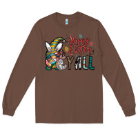 Chestnut happy easter y all Long Sleeve Tee - CowhideDigitalArt